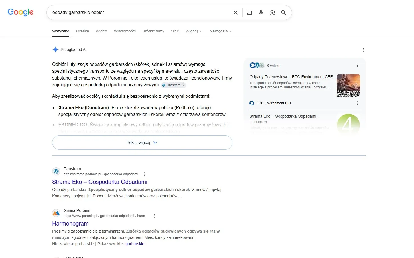 Cytowanie w AI overviews